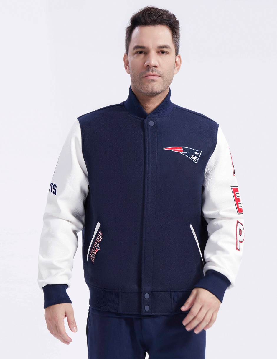 Chamarra para deporte con raqueta Bodywear New England Patriots NFL para hombre