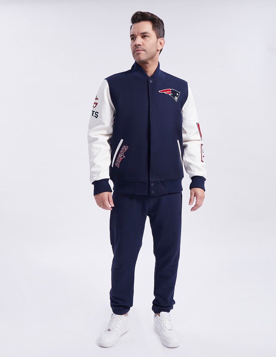Chamarra para deporte con raqueta Bodywear New England Patriots NFL para hombre 4