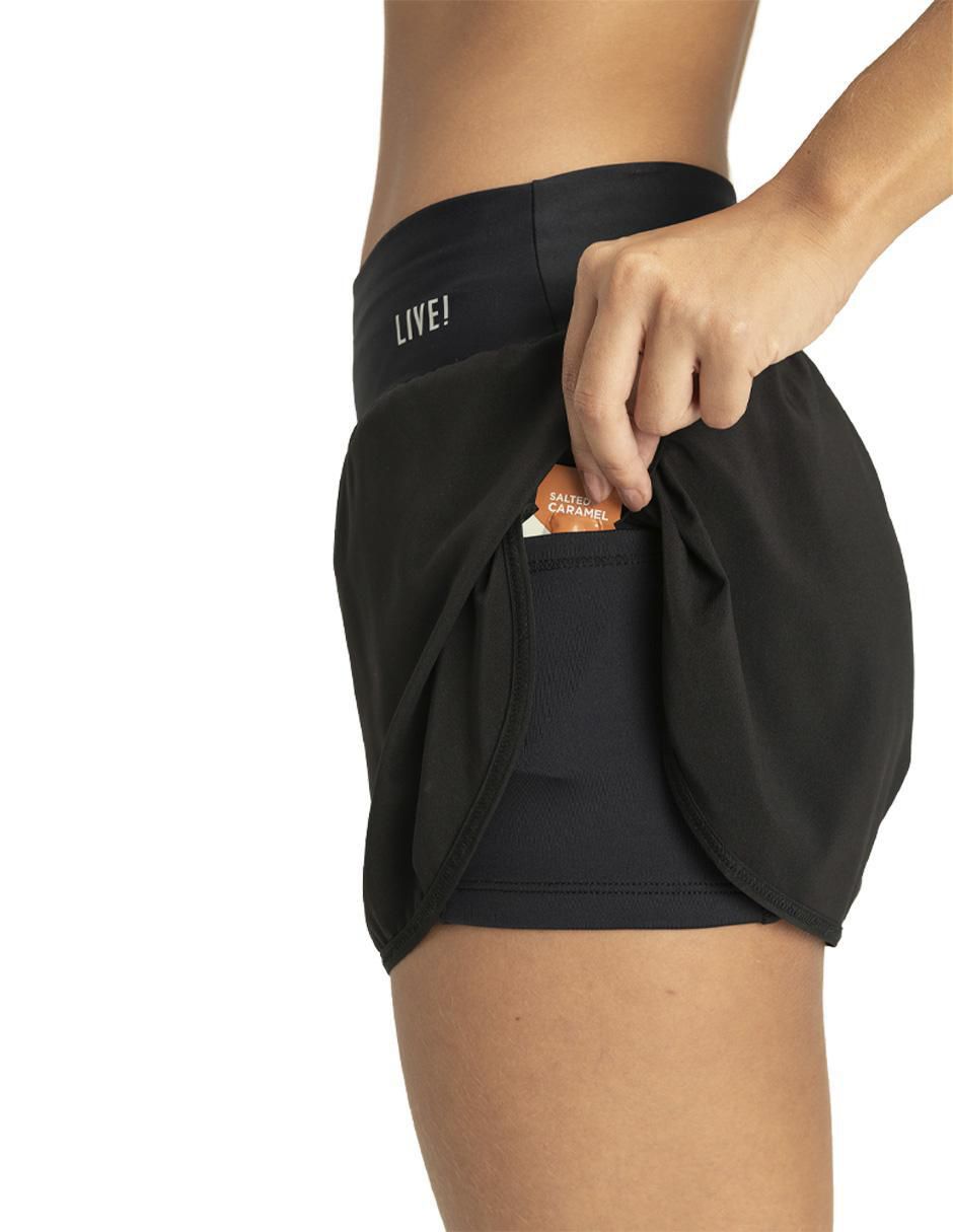 Short calzón de malla integrado para entrenamiento mujer 5