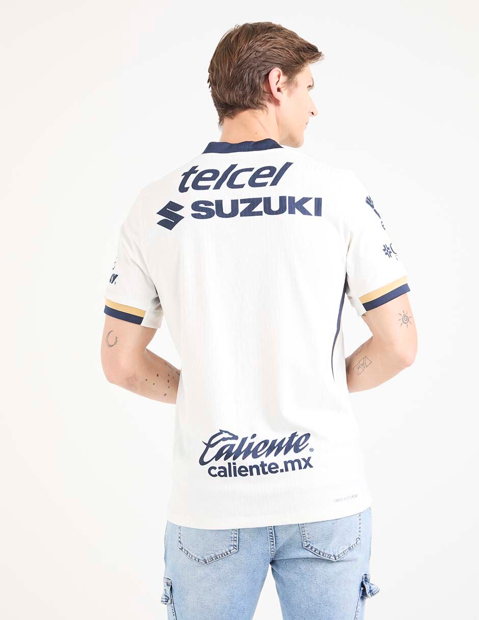 Jersey de Pumas de la UNAM visitante authentic manga corta   para hombre 2