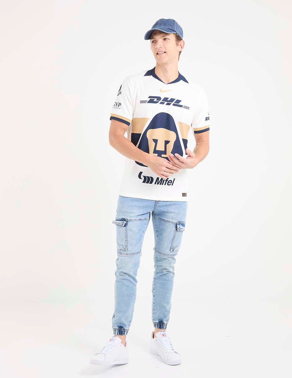 Jersey de Pumas de la UNAM visitante authentic manga corta   para hombre 3
