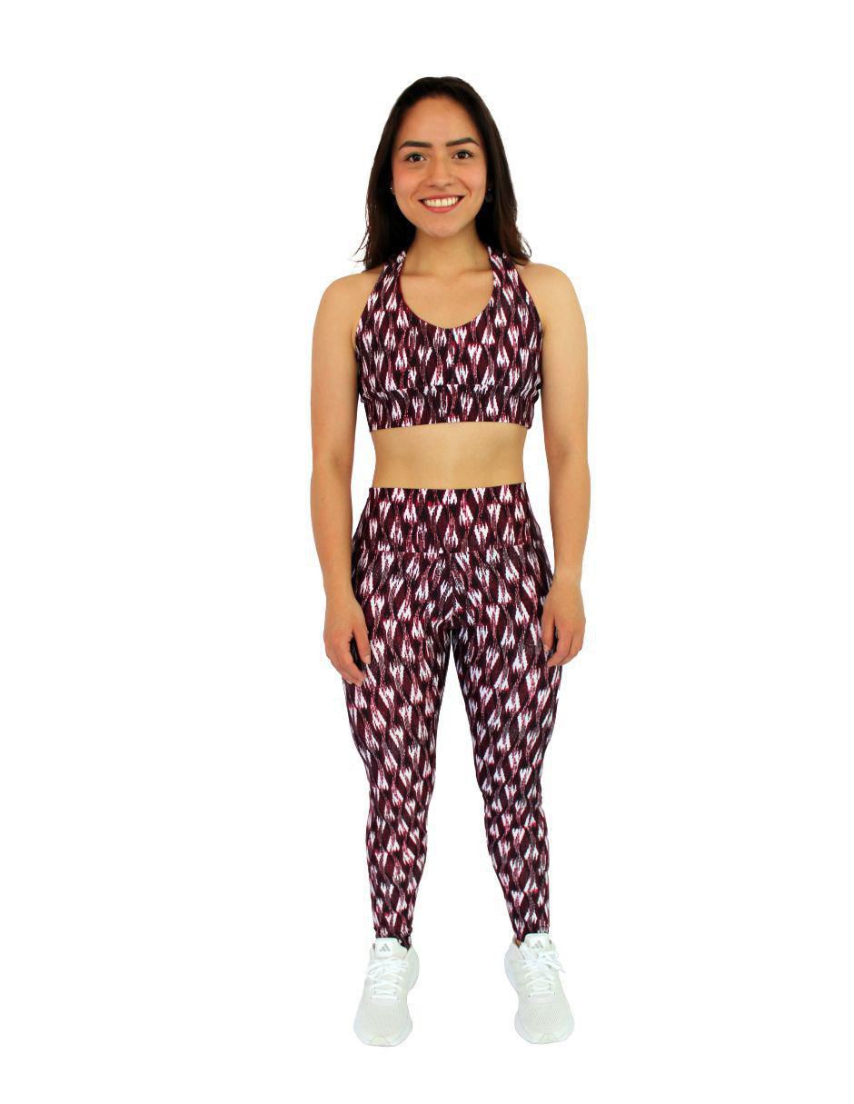 Conjunto deportivo ajustado con elástico para mujer 1