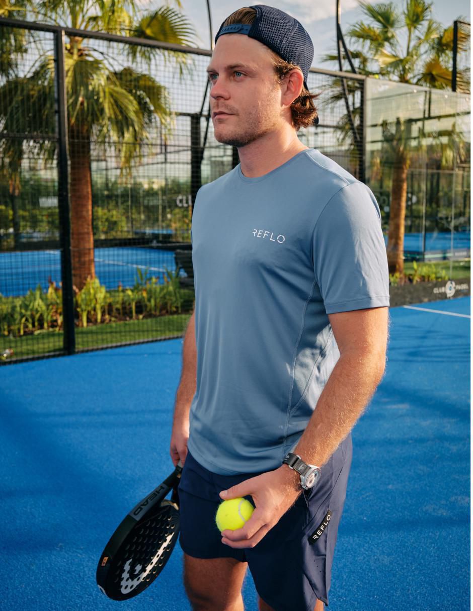 Playera deportiva para deporte con raqueta de hombre 5