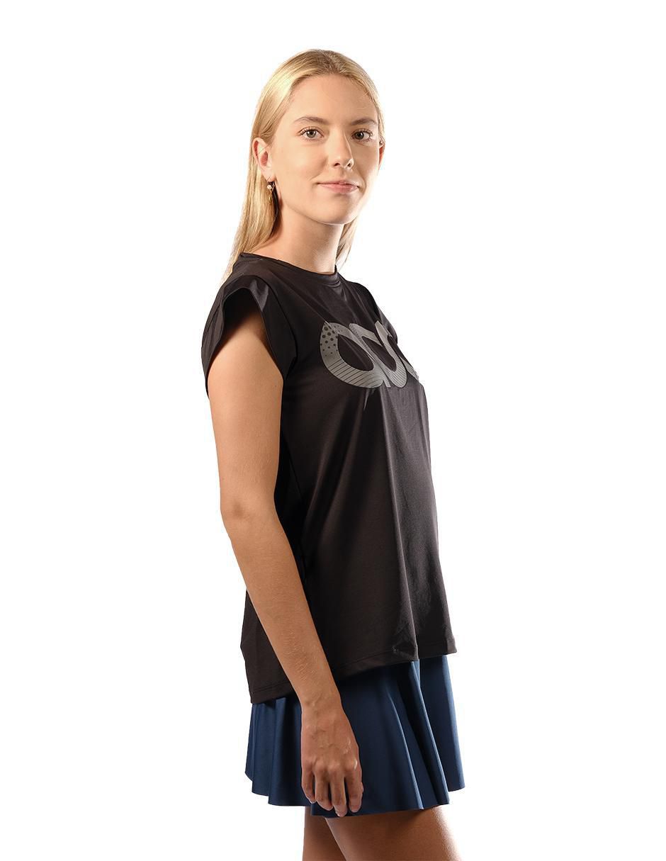 Playera deportiva para deporte con raqueta de mujer 2