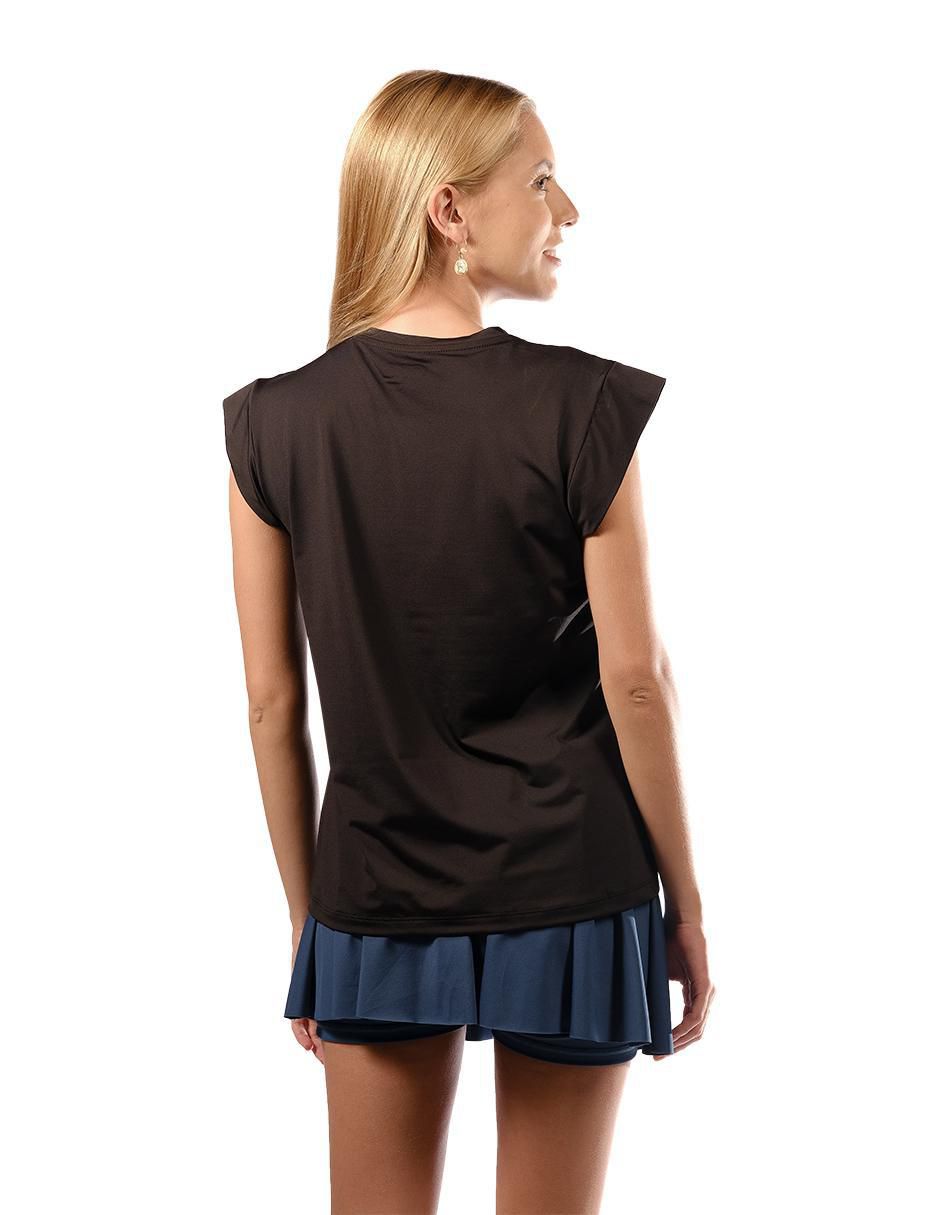 Playera deportiva para deporte con raqueta de mujer 3