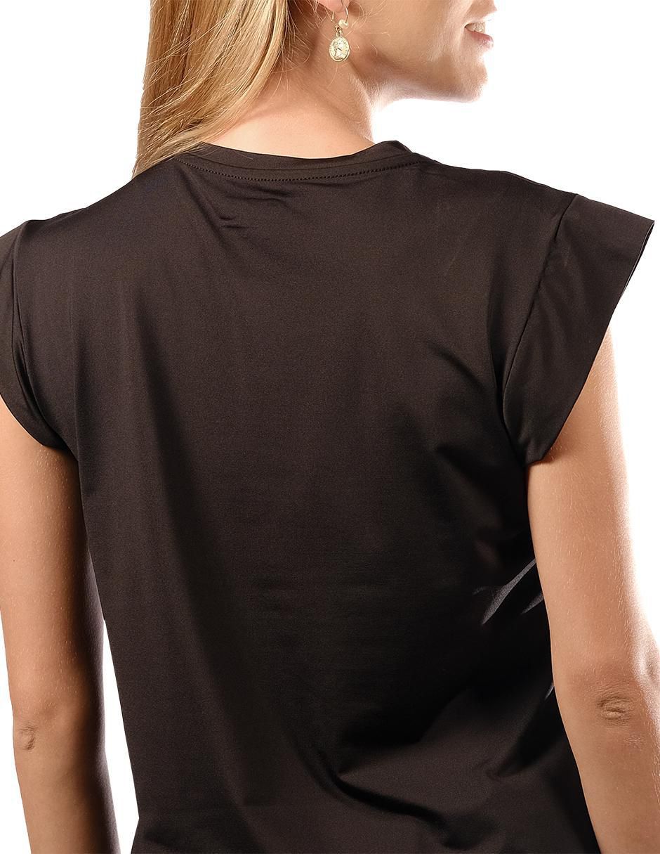 Playera deportiva para deporte con raqueta de mujer 5