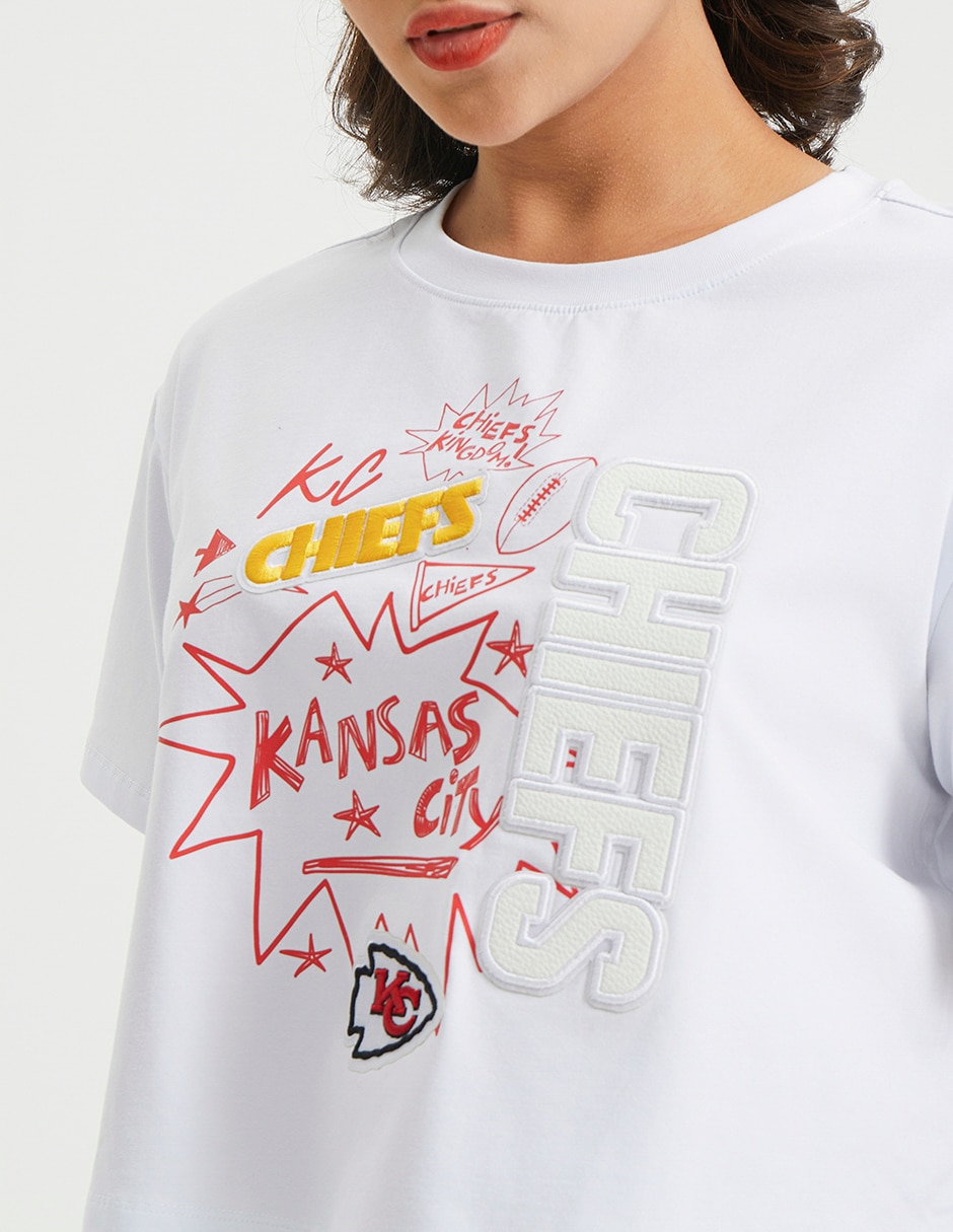 Playera deportiva para fútbol americano Kansas City Chiefs de mujer 3