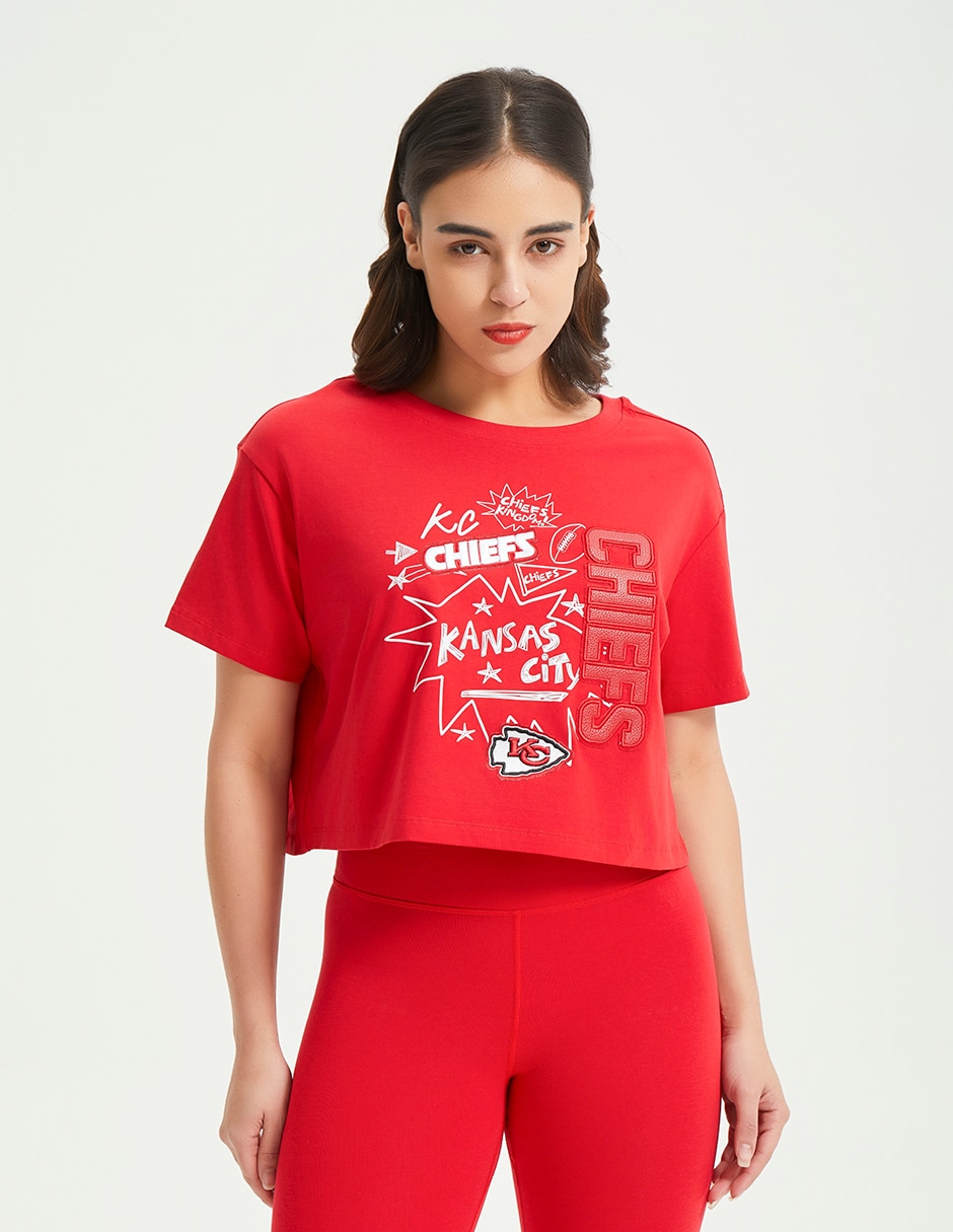 Fútbol Americano Playera Chiefs Mujer Playera Deportiva Para