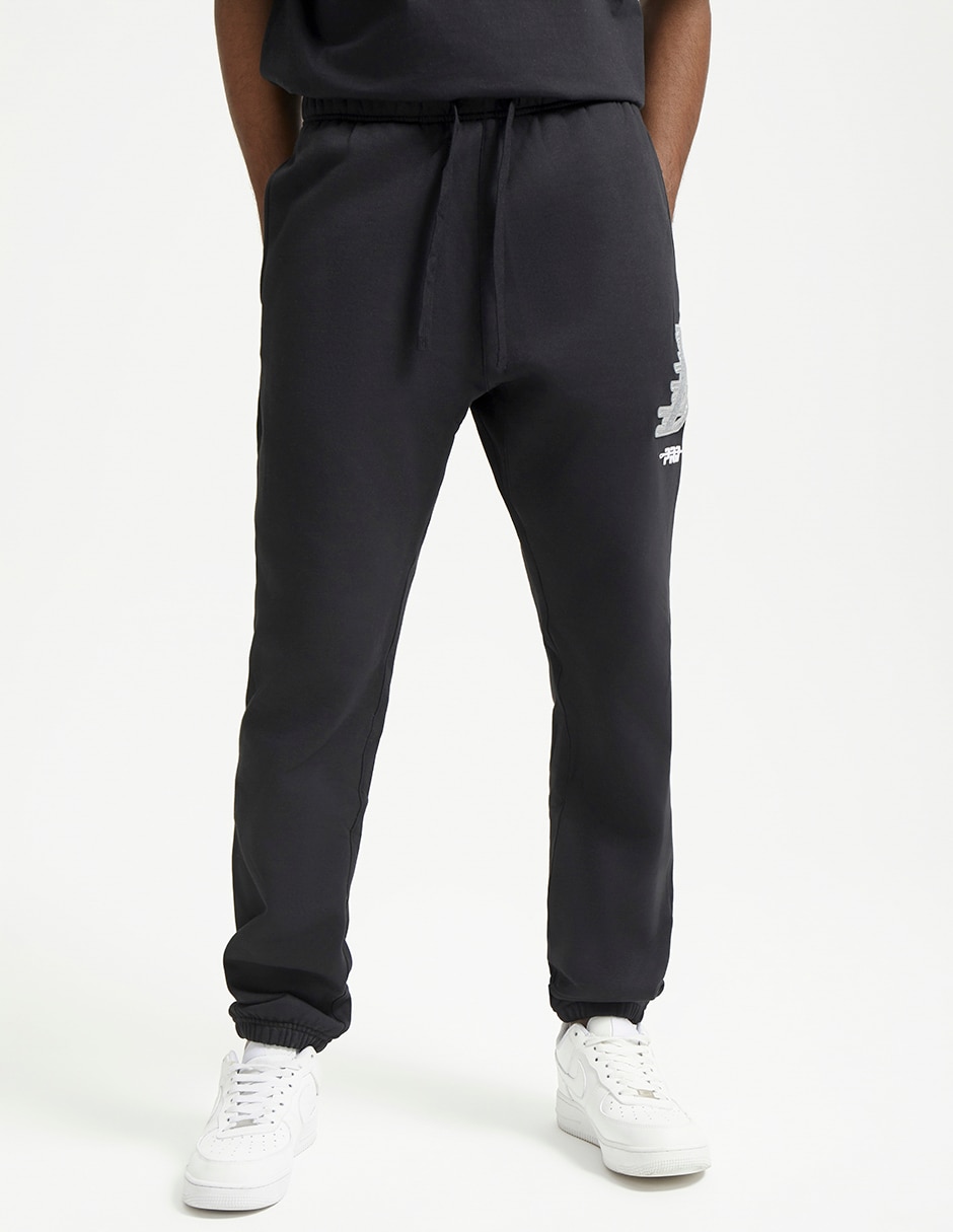 Pantalón estampado liso para hombre