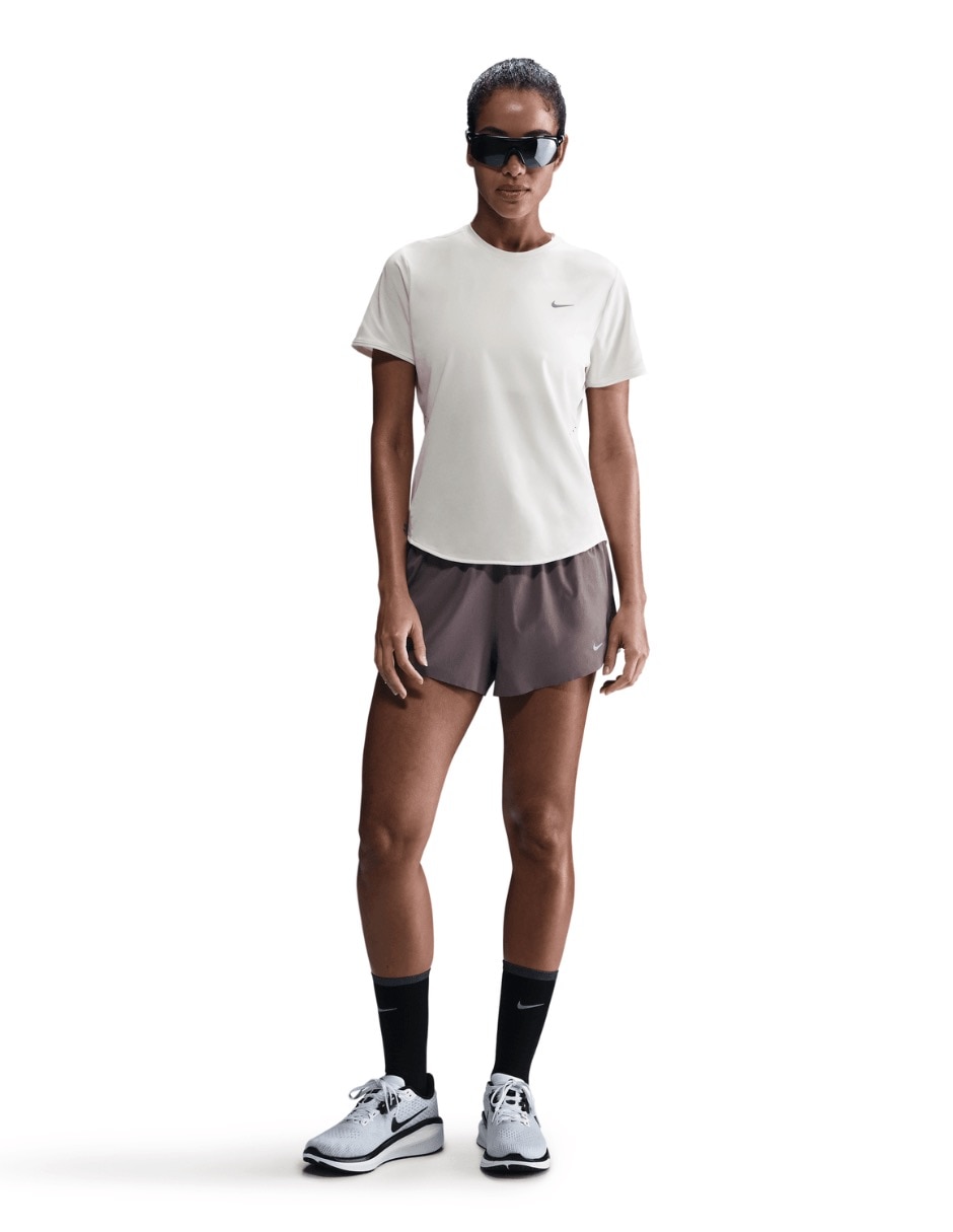 Playera deportiva para correr W NK SWIFT DF SS TOP HM9698 de mujer