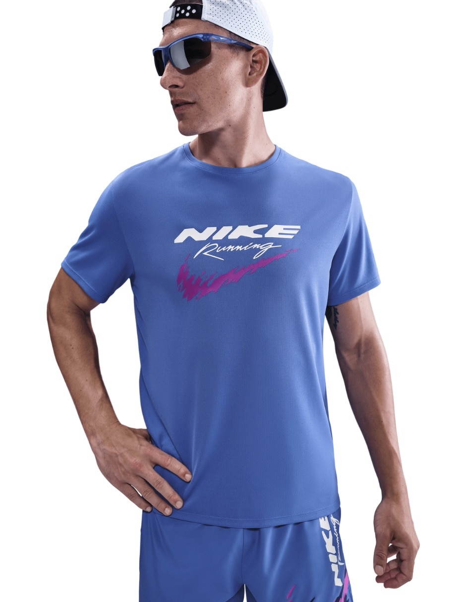 Playera deportiva para correr M NK DF UV RN ENRGY MILER SS HV2135 de hombre 3