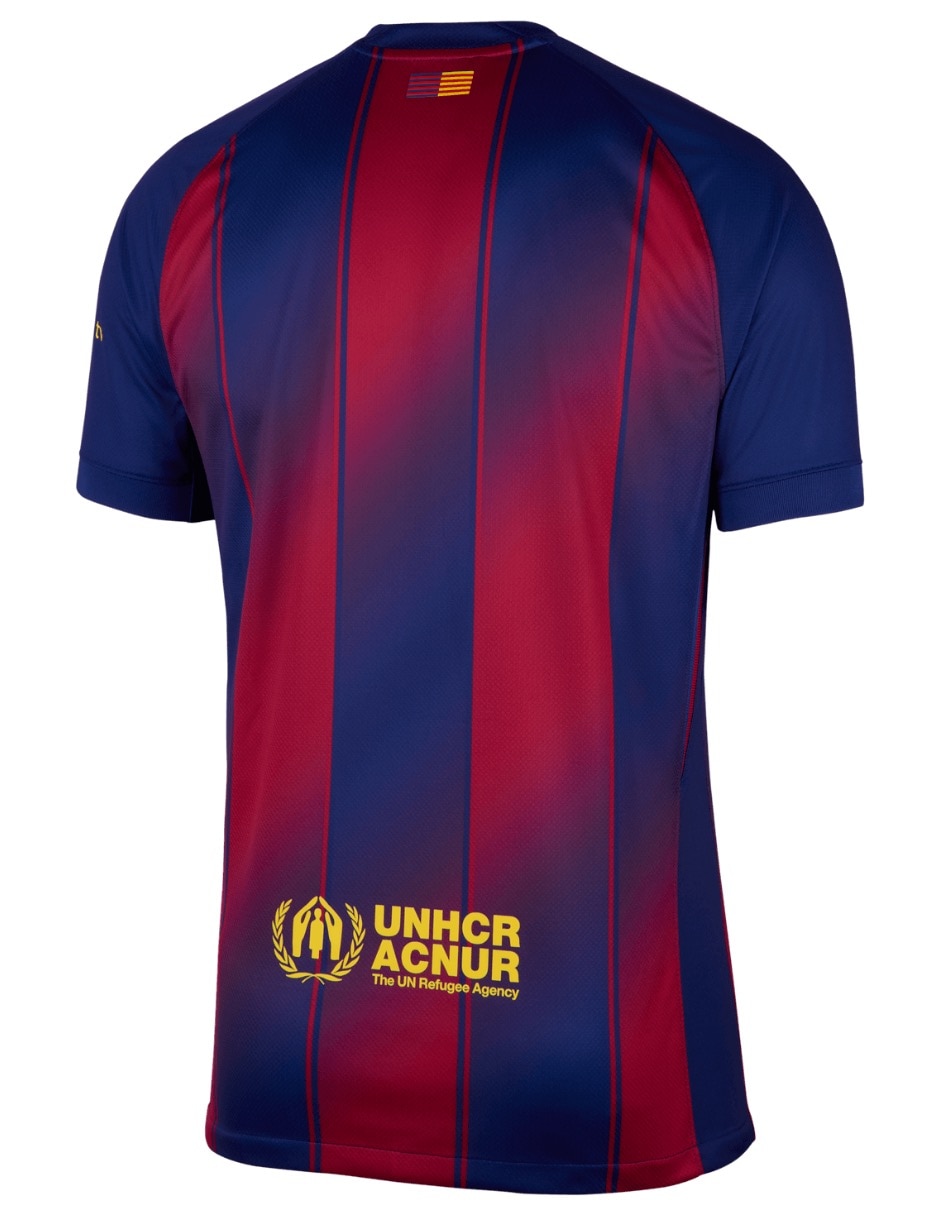 Jersey de Fútbol Club Barcelona local de Lionel Messi manga corta  jugador para hombre 2