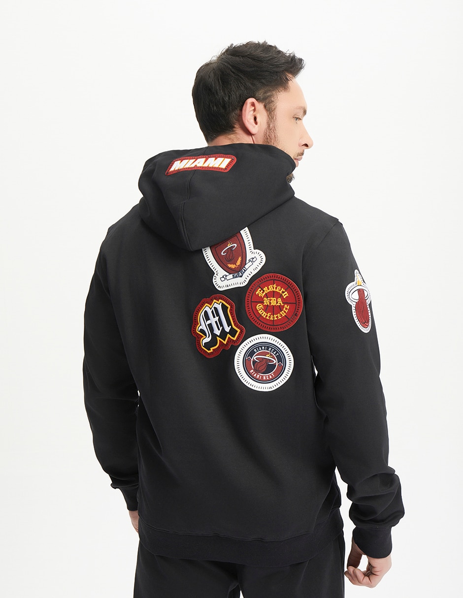 Sudadera con capucha y bolsa Miami Heats para hombre 2
