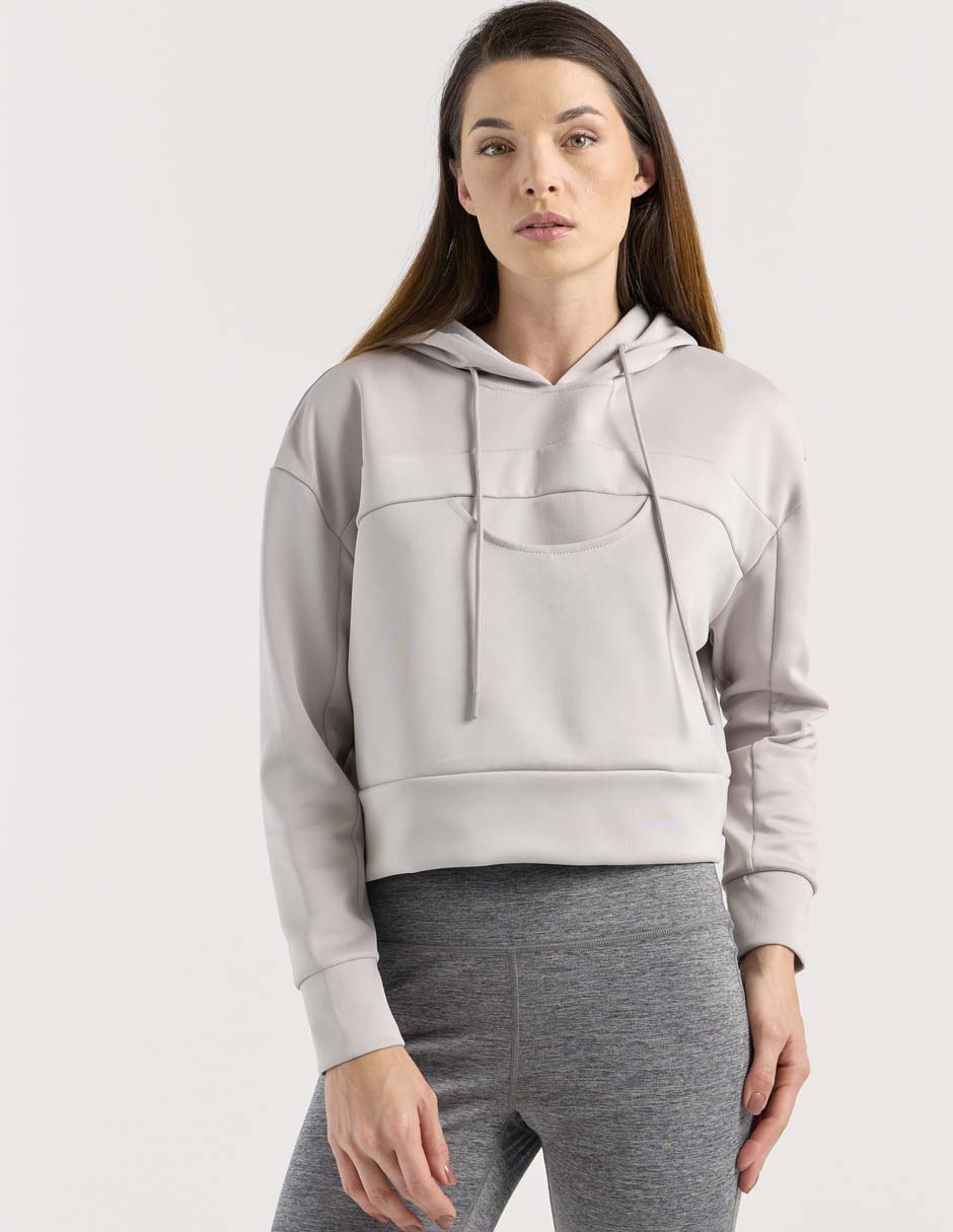 Sudadera con capucha y bolsa para mujer