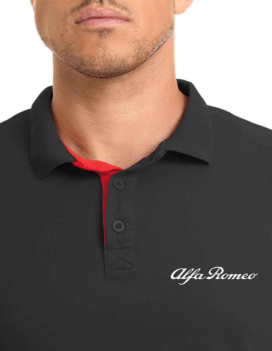 Playera tipo polo casual Alfa Romeo para hombre