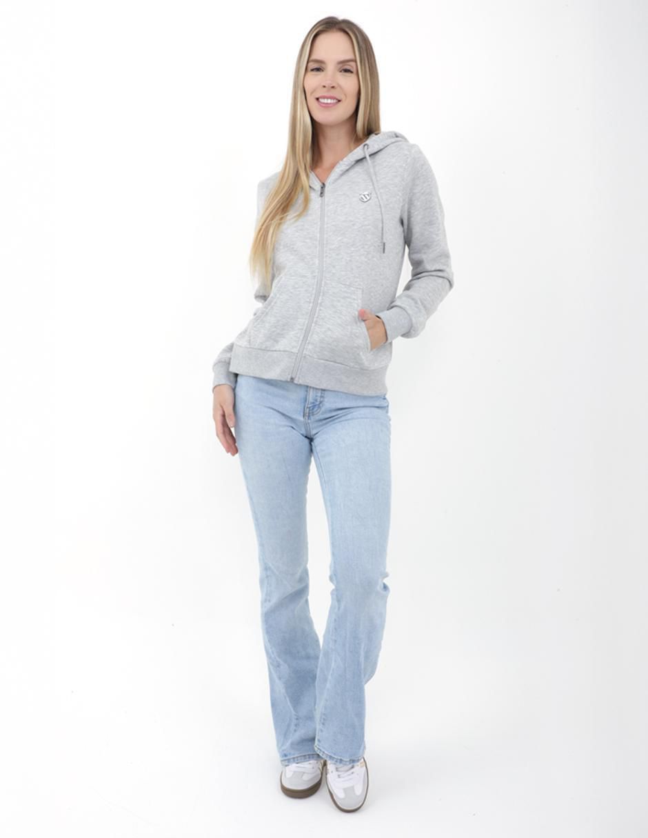 Sudadera con capucha y bolsa para mujer 2