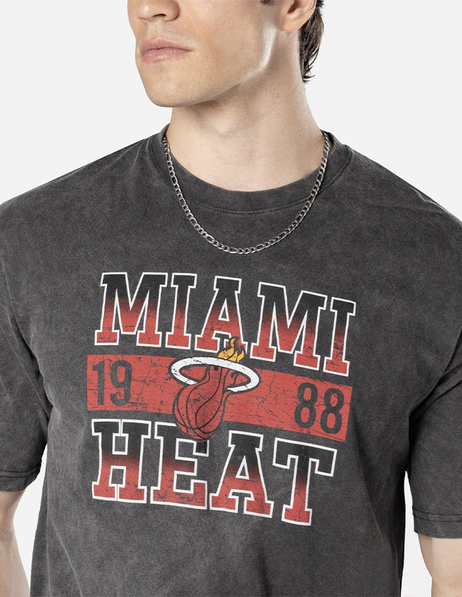 Playera deportiva para básquetbol Miami Heats unisex 3