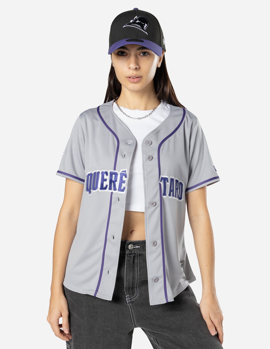 Jersey de Conspiradores de Querétaro visitante manga corta para mujer Jersey de Conspiradores de Querétaro visitante manga corta para mujer