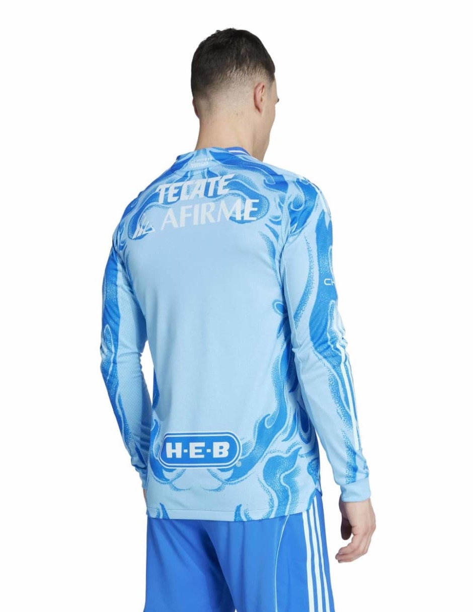 Jersey de Tigres UANL visitante authentic manga larga   para hombre 4