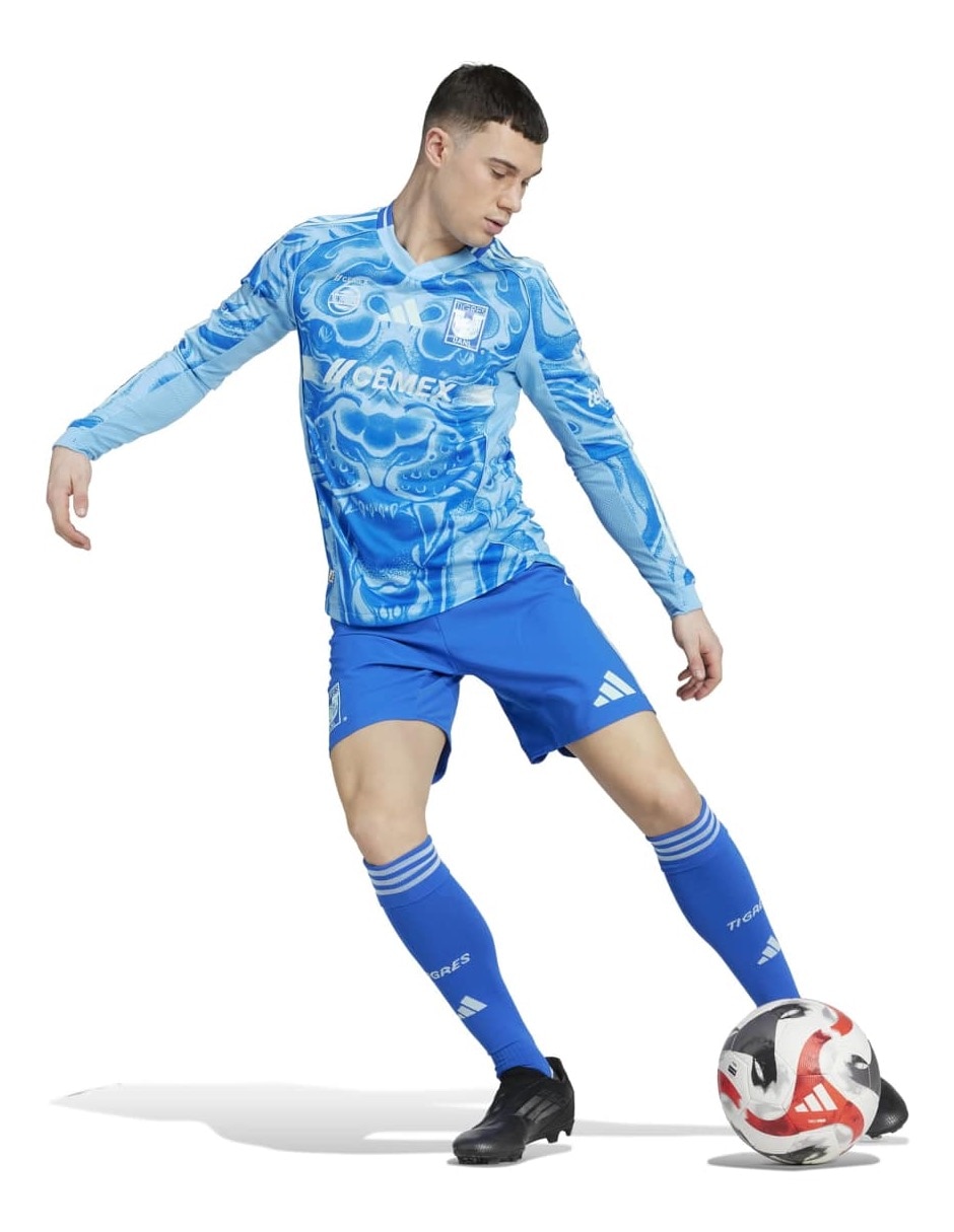 Jersey de Tigres UANL visitante authentic manga larga   para hombre 5