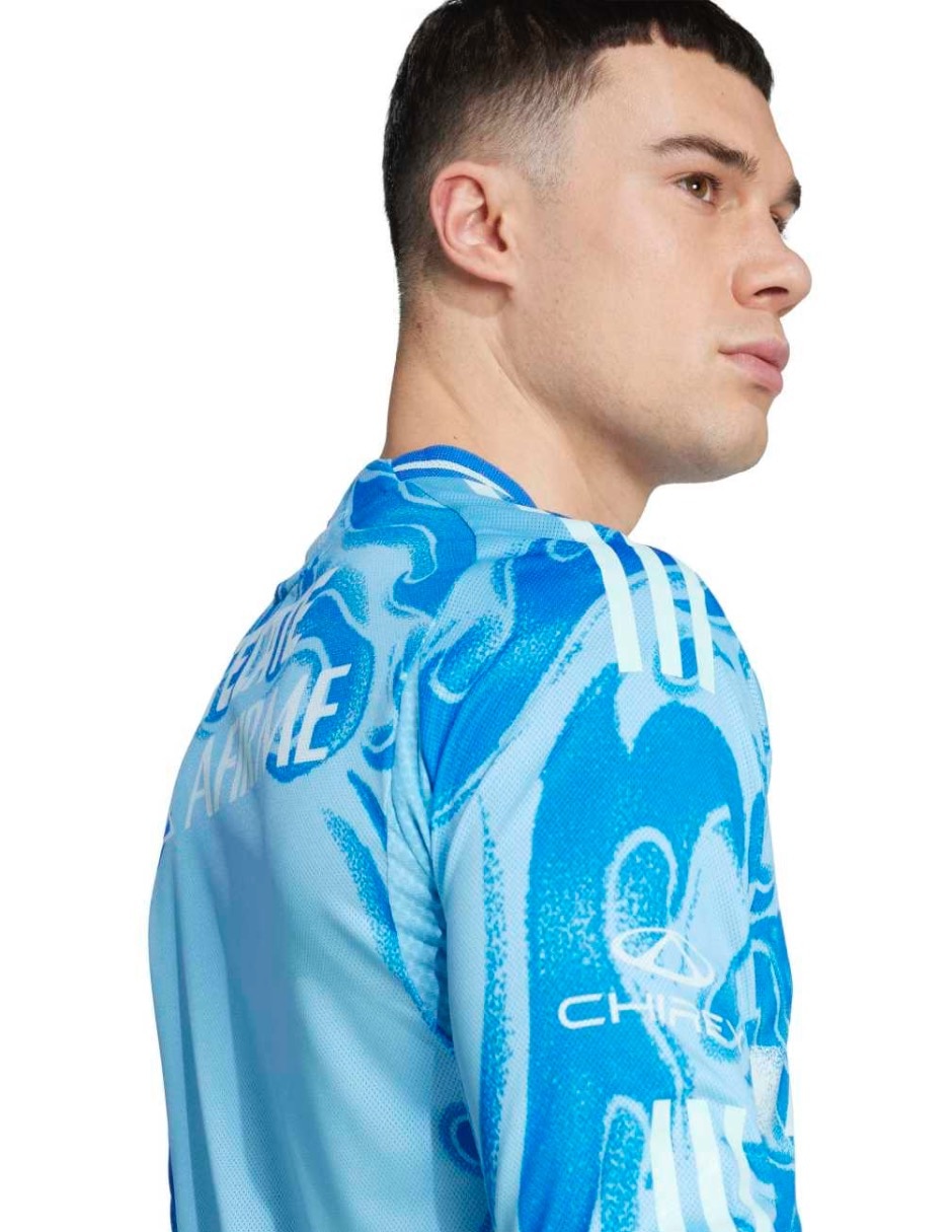 Jersey de Tigres UANL visitante authentic manga larga   para hombre 6