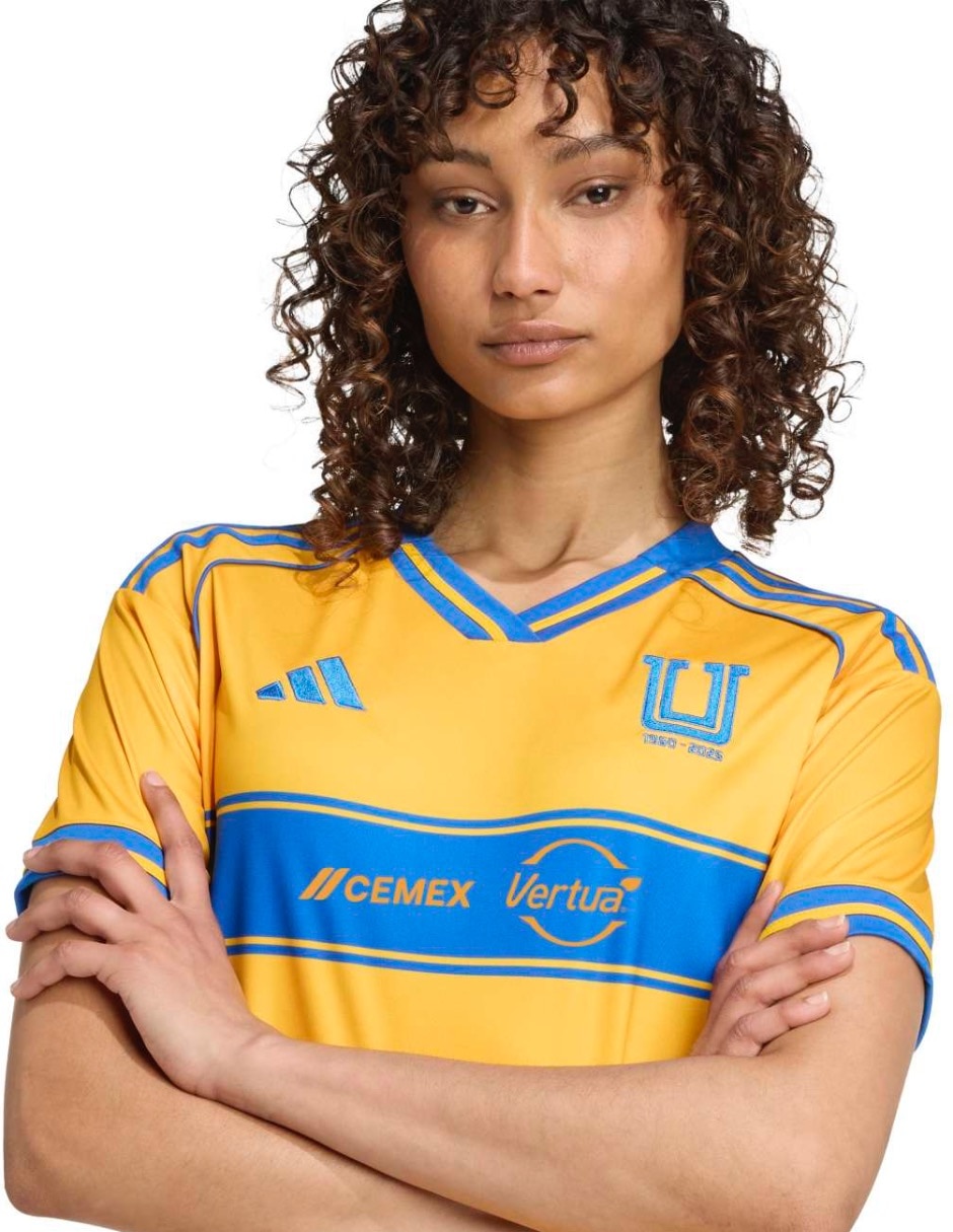Jersey de Tigres UANL  manga corta   para mujer 7