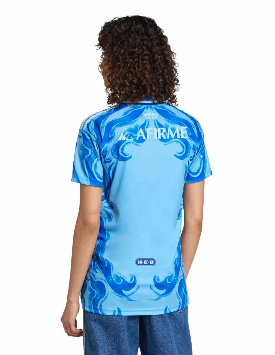 Jersey de Tigres UANL visitante manga corta   para mujer 4