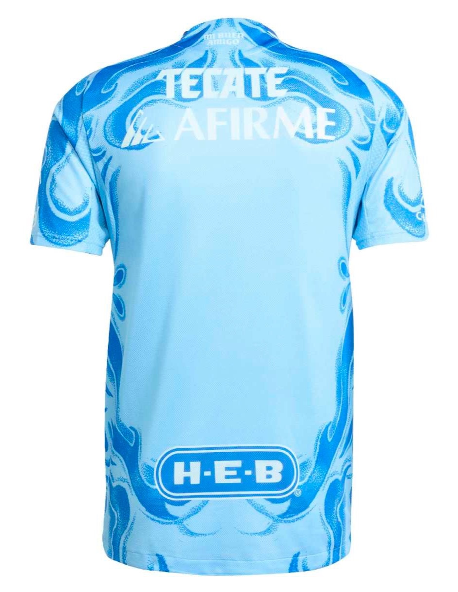 Jersey de Tigres UANL visitante authentic manga corta   para hombre 3