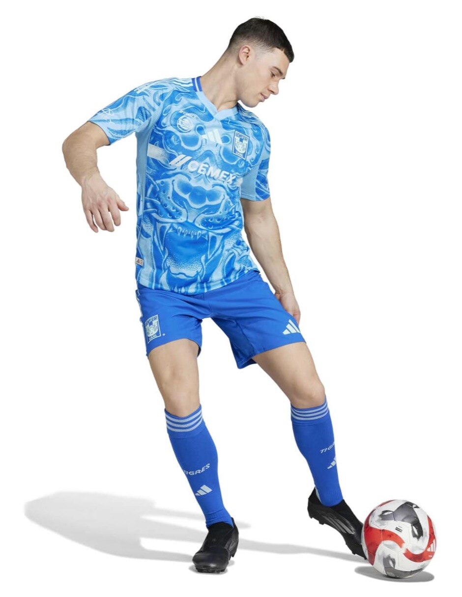 Jersey de Tigres UANL visitante authentic manga corta   para hombre 5