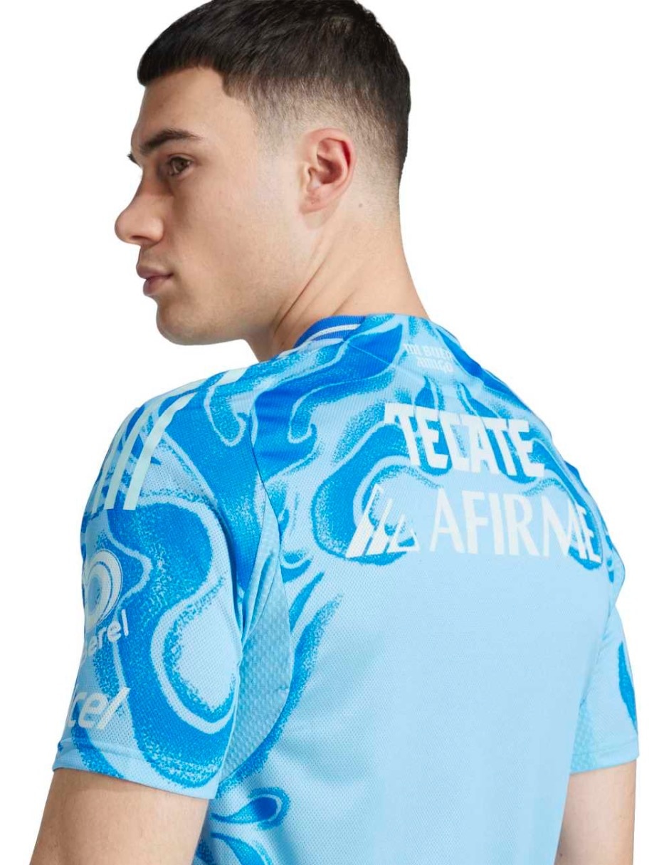 Jersey de Tigres UANL visitante authentic manga corta   para hombre 6