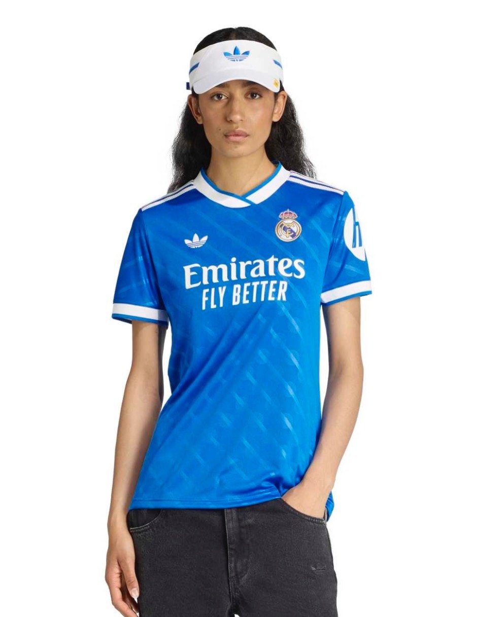 Jersey de Real Madrid Club de Fútbol manga corta para mujer Jersey de Real Madrid Club de Fútbol manga corta para mujer