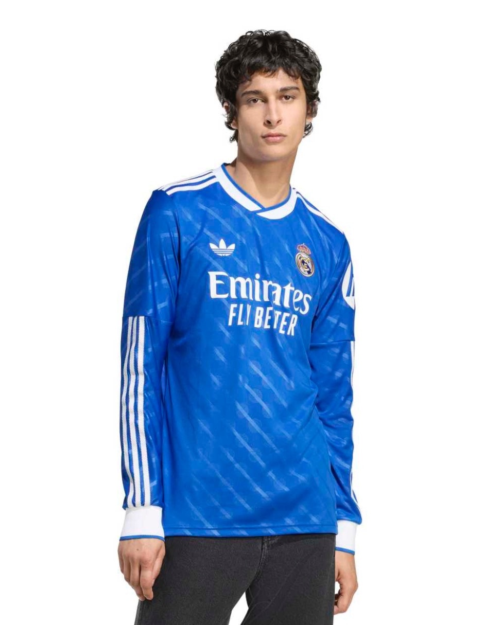 Jersey de Real Madrid Club de Fútbol manga larga para hombre Jersey de Real Madrid Club de Fútbol manga larga para hombre