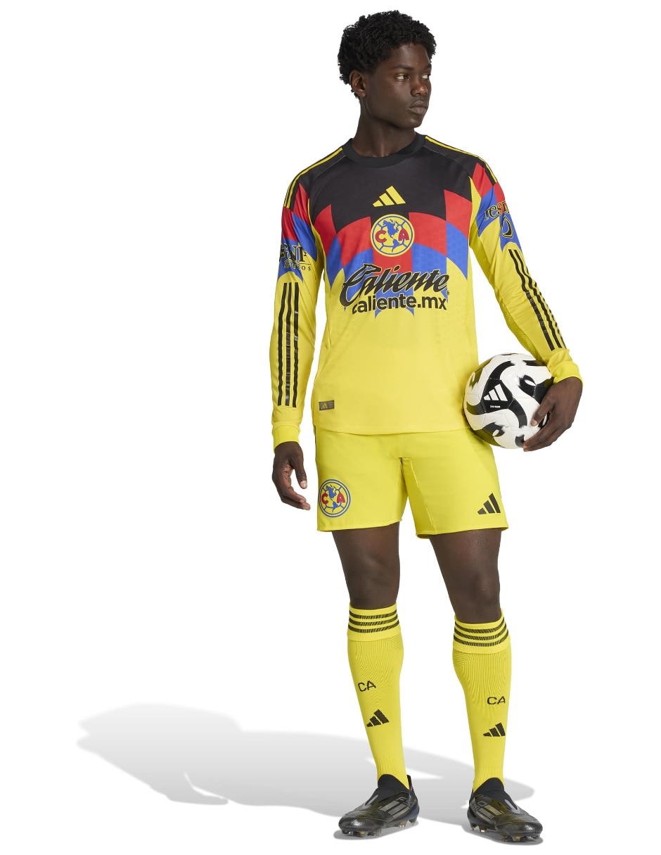 Jersey de Club América local authentic manga larga para hombre 6