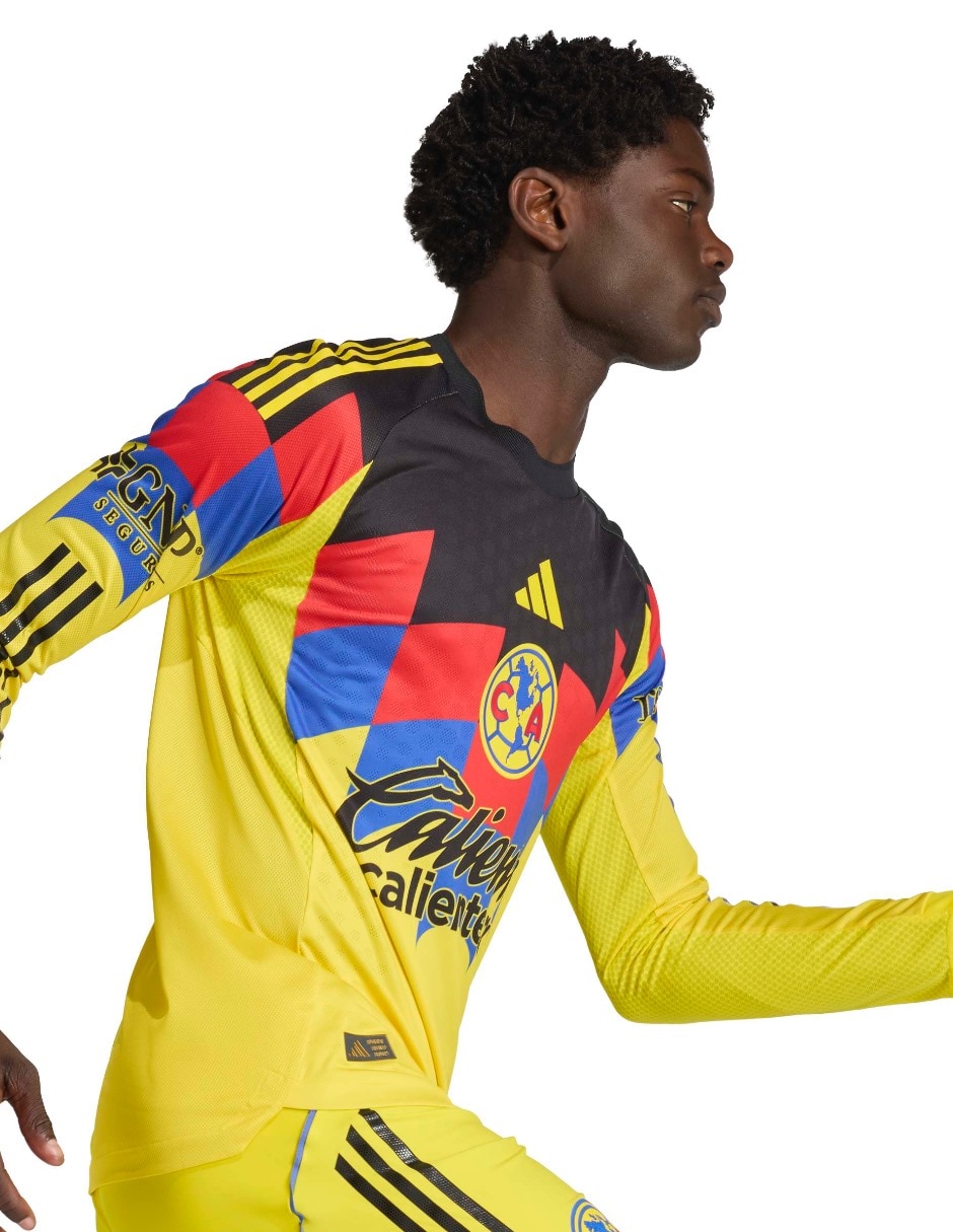 Jersey de Club América local authentic manga larga para hombre 8