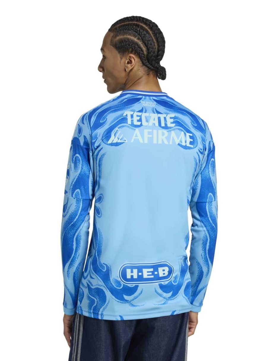 Jersey de Tigres UANL visitante manga larga   para hombre 4
