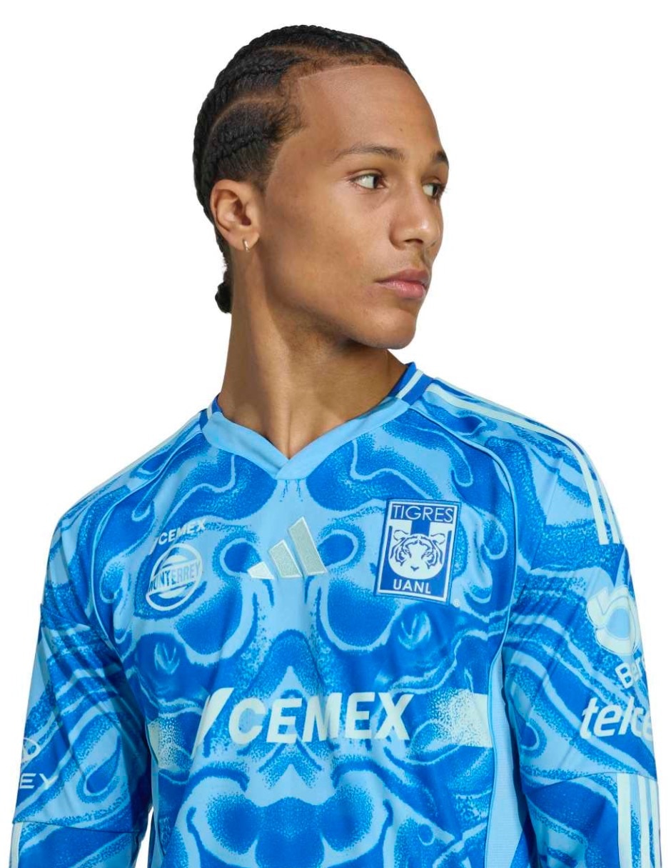 Jersey de Tigres UANL visitante manga larga   para hombre 6