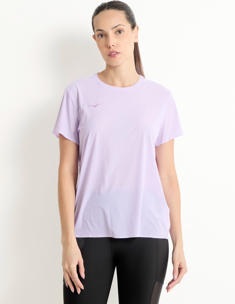 Playera deportiva para correr Hoka de mujer Playera deportiva para correr Hoka de mujer