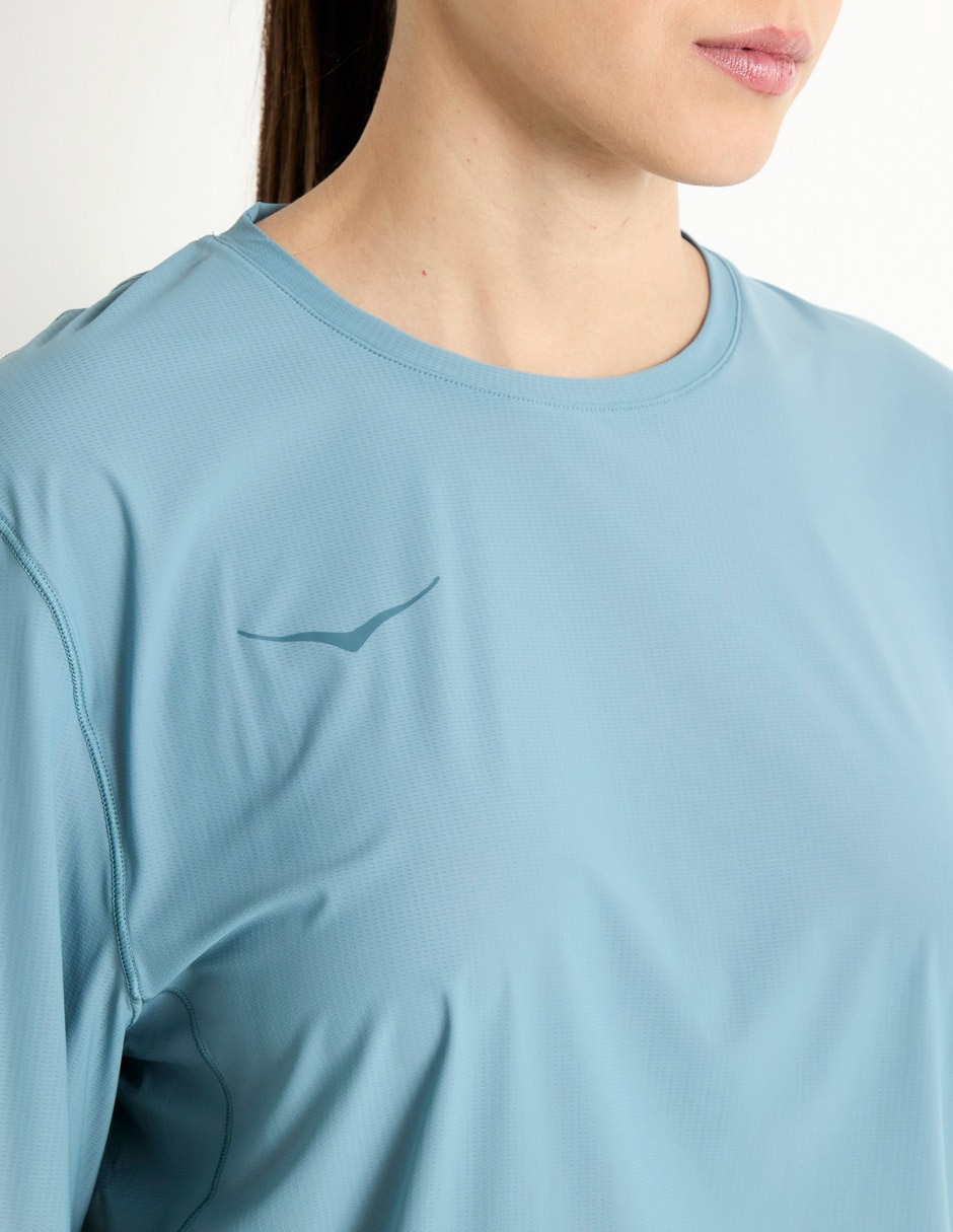 Playera deportiva para correr Hoka de mujer 4