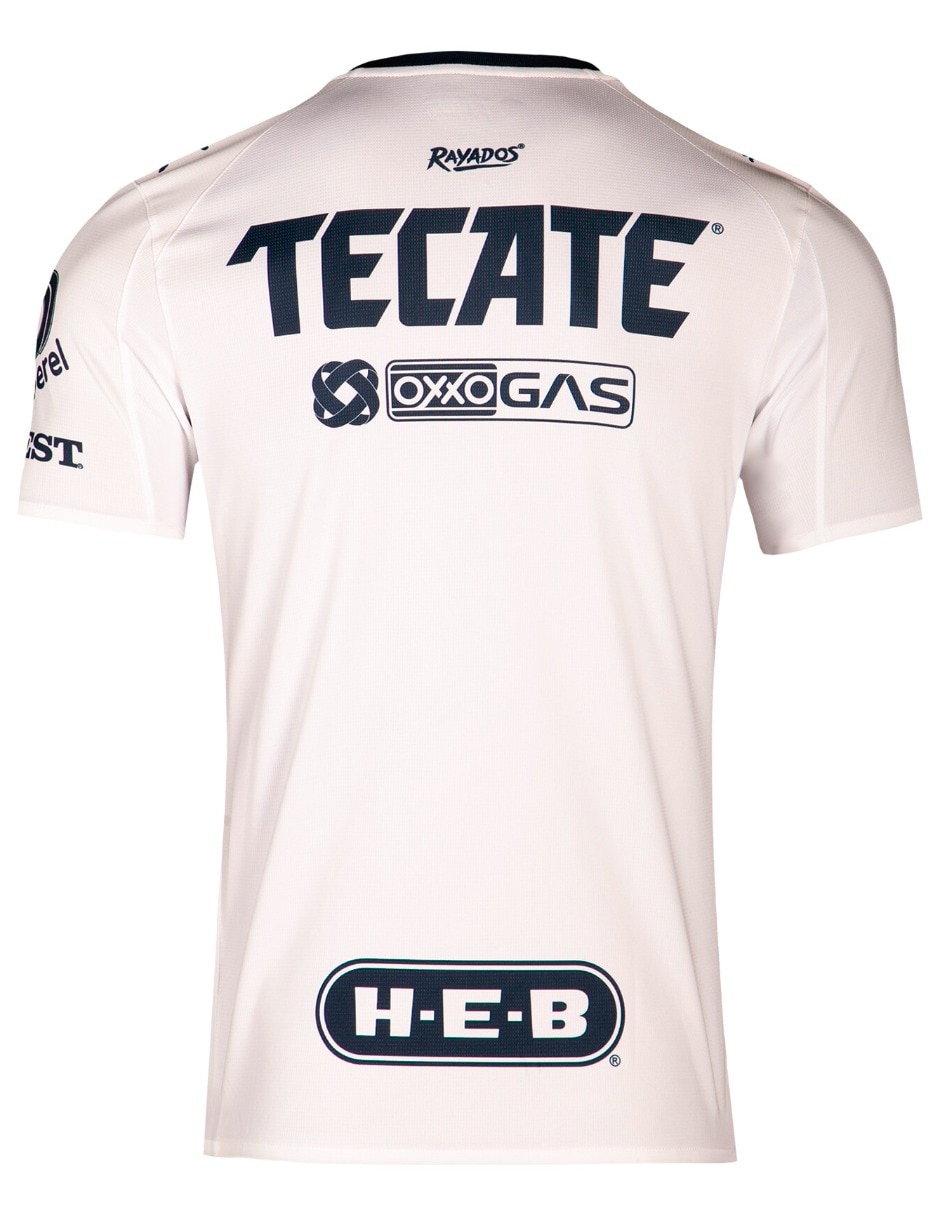 Jersey de Club de Fútbol Monterrey visitante manga corta   para hombre 2