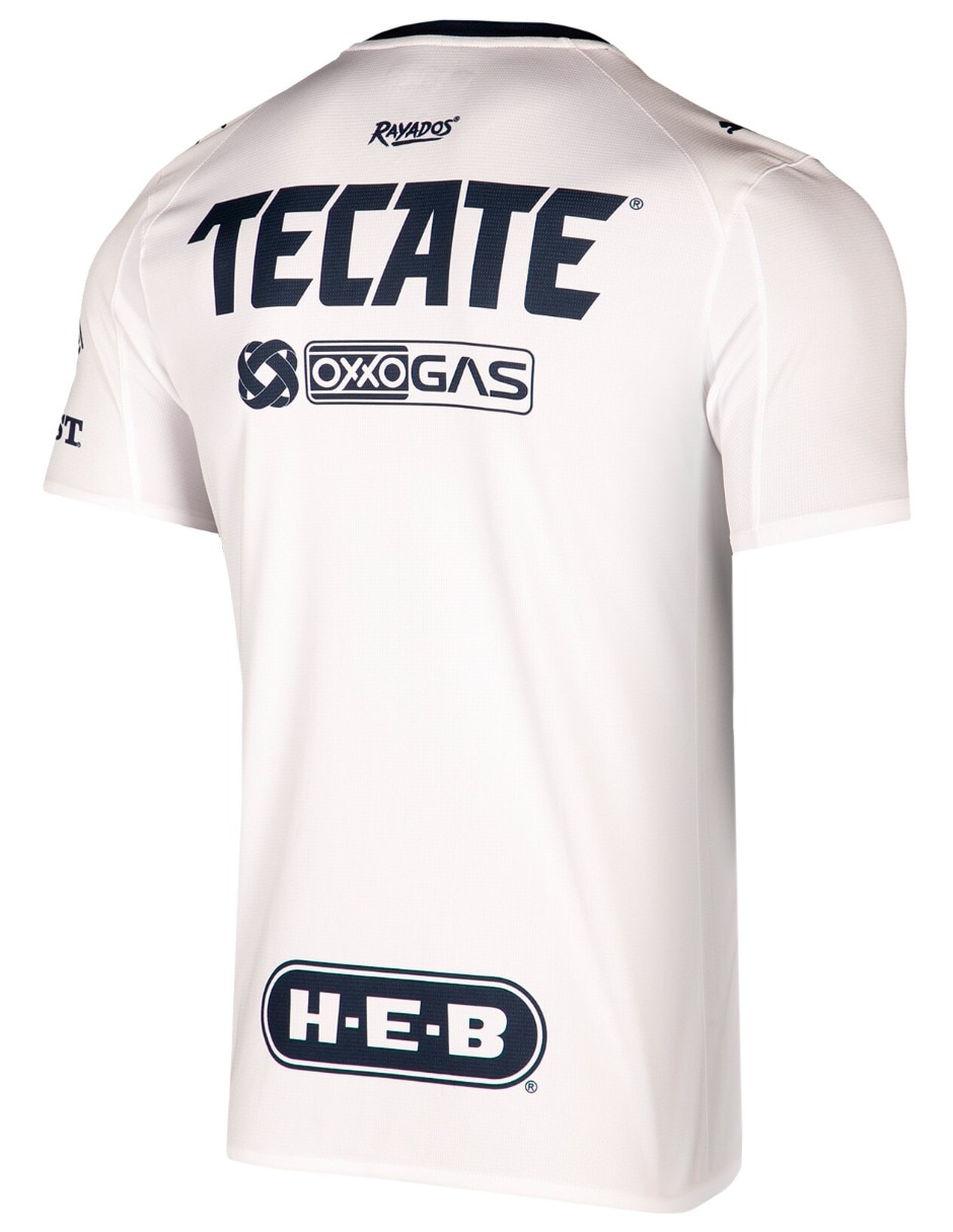 Jersey de Club de Fútbol Monterrey visitante manga corta   para hombre 4