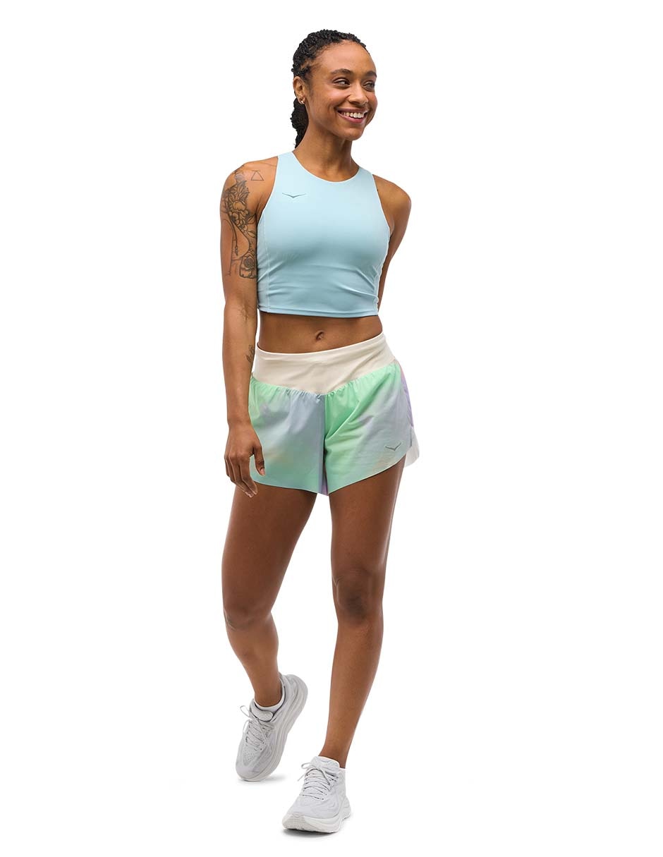 Short con malla para correr mujer
