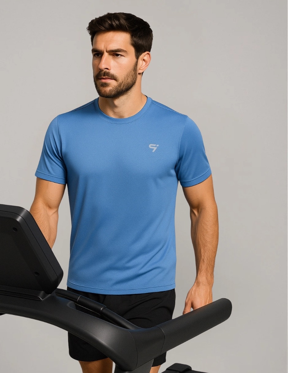 Playera deportiva para correr de hombre 2