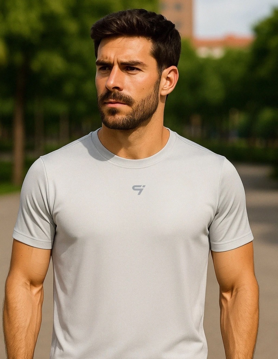 Playera deportiva para correr de hombre 4