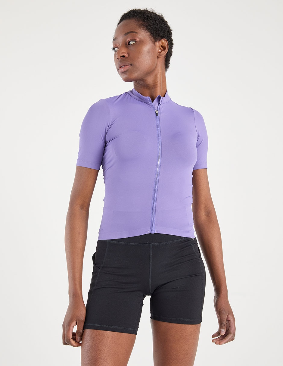 Playera deportiva para ciclismo de mujer