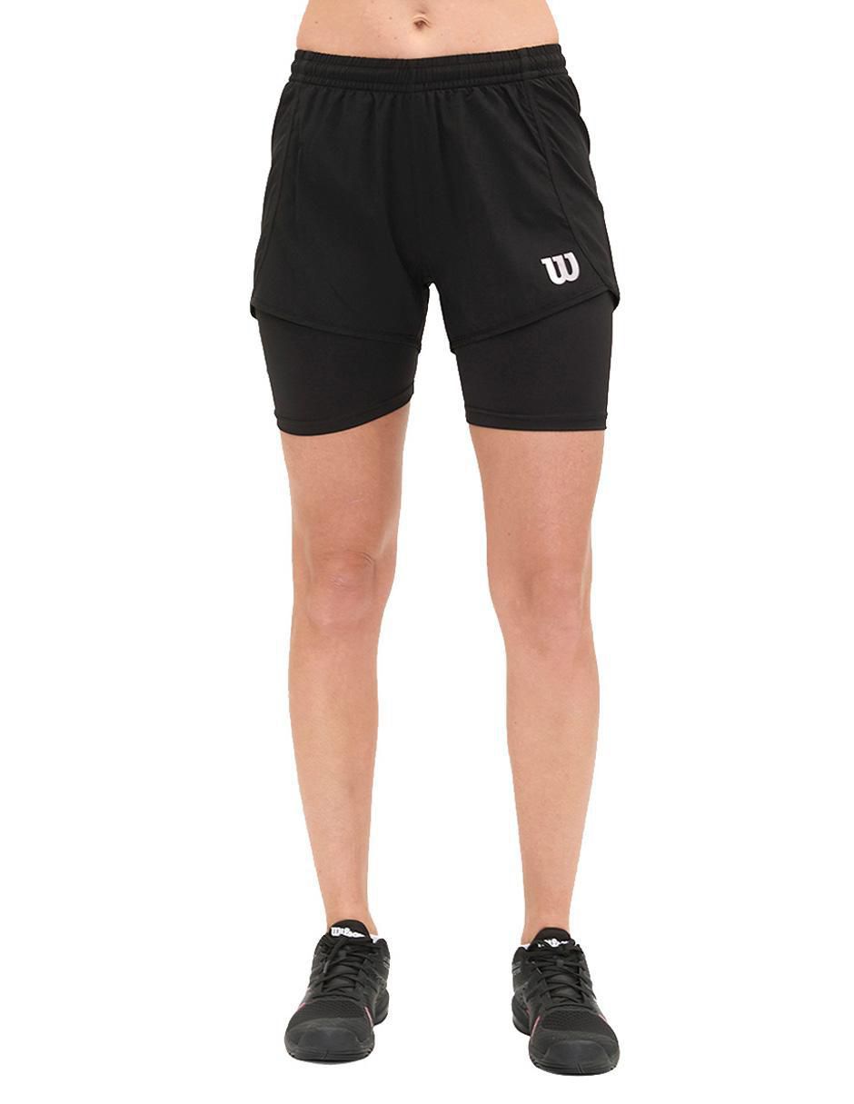 Short con malla Wilson para entrenamiento mujer