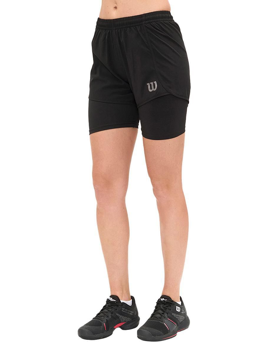 Short con malla Wilson para entrenamiento mujer