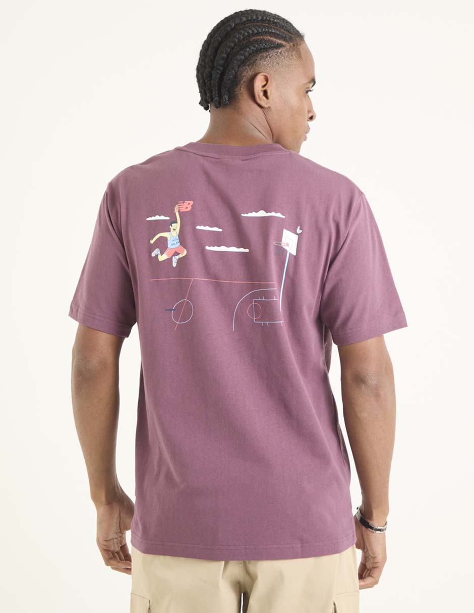 Playera deportiva casual Hoops Cartoon de hombre 2