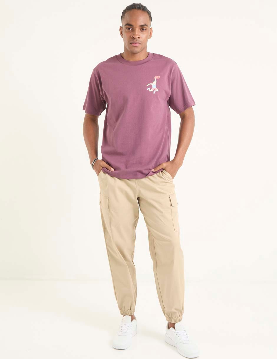 Playera deportiva casual Hoops Cartoon de hombre 3