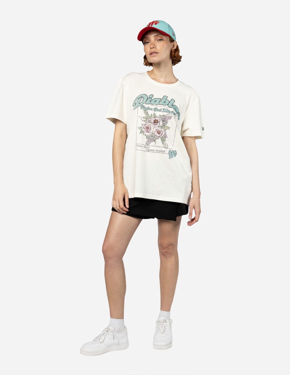 Playera deportiva para béisbol Diablos Rojos del México de mujer 2