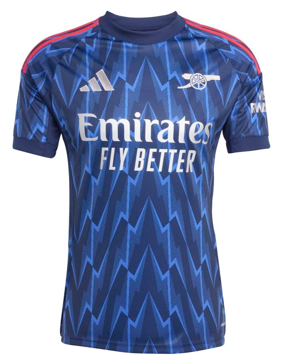 Jersey de Arsenal Football Club visitante manga corta para hombre 2